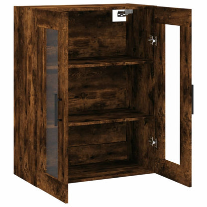 Wall Mounted Cabinet Smoked Oak 69.5x34x90 cm