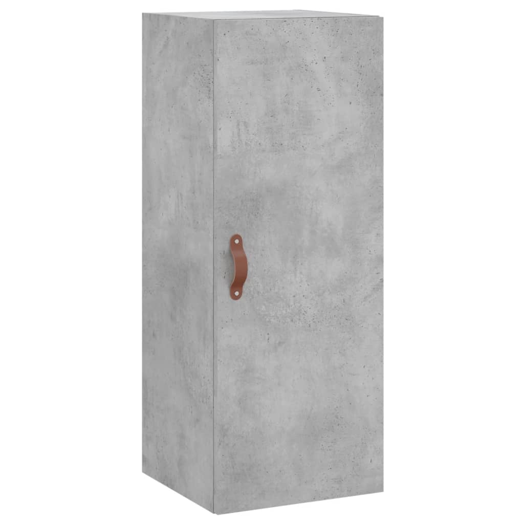 Wall Mounted Cabinet Concrete Grey 34.5x34x90 cm