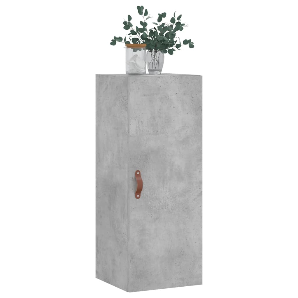 Wall Mounted Cabinet Concrete Grey 34.5x34x90 cm