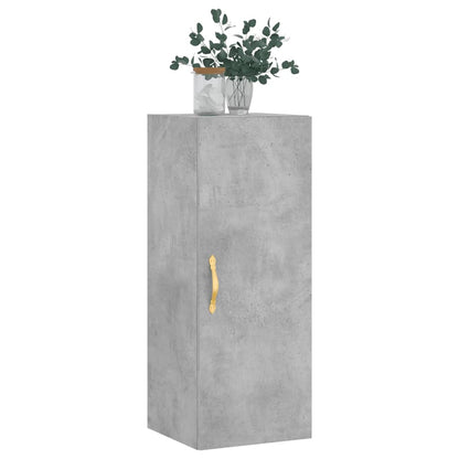 Wall Mounted Cabinet Concrete Grey 34.5x34x90 cm