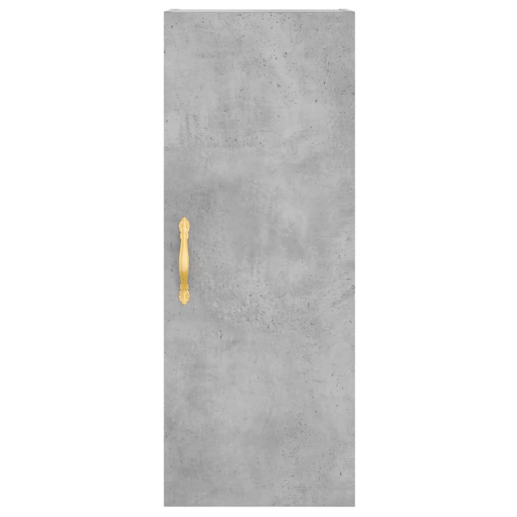 Wall Mounted Cabinet Concrete Grey 34.5x34x90 cm