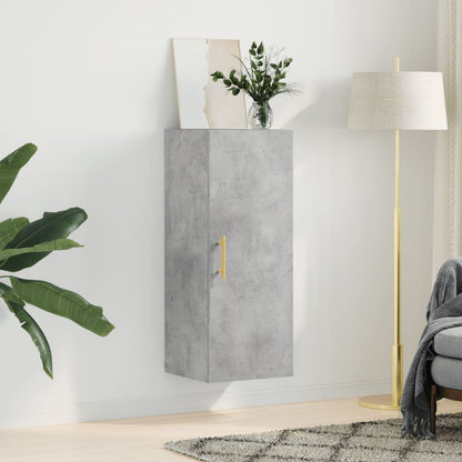 Wall Mounted Cabinet Concrete Grey 34.5x34x90 cm