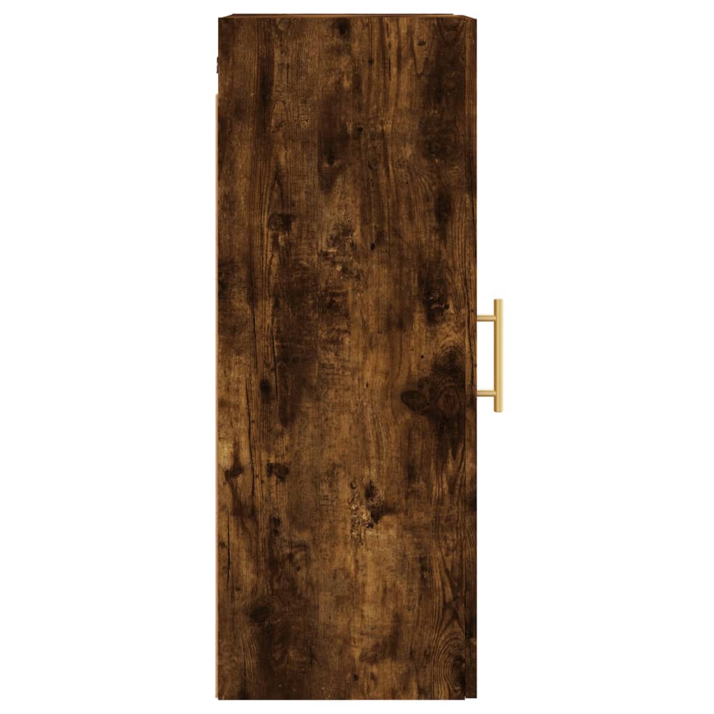 Wall Mounted Cabinet Smoked Oak 34.5x34x90 cm