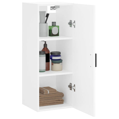 Wall Mounted Cabinet White 34.5x34x90 cm