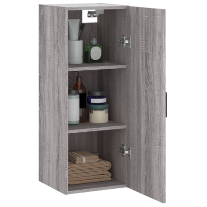 Wall Mounted Cabinet Grey Sonoma 34.5x34x90 cm