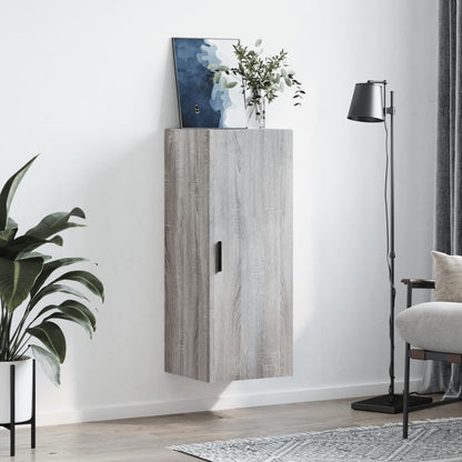 Wall Mounted Cabinet Grey Sonoma 34.5x34x90 cm