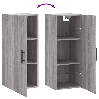 Wall Mounted Cabinet Grey Sonoma 34.5x34x90 cm