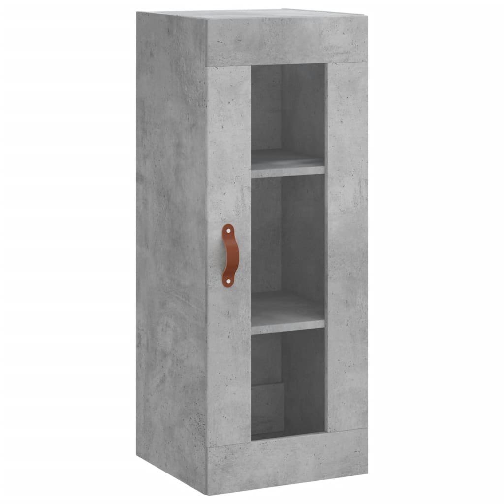 Wall Mounted Cabinet Concrete Grey 34.5x34x90 cm