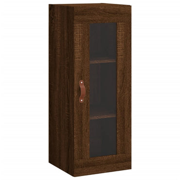 Wall Mounted Cabinet Brown Oak 34.5x34x90 cm