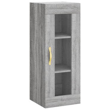 Wall Mounted Cabinet Grey Sonoma 34.5x34x90 cm