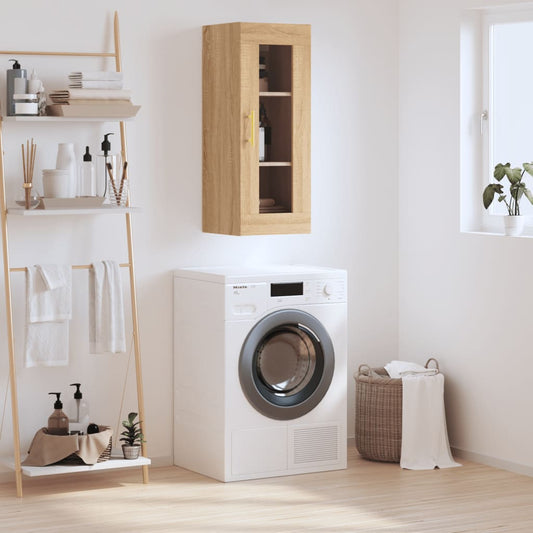Wall Mounted Cabinet Sonoma Oak 34.5x34x90 cm