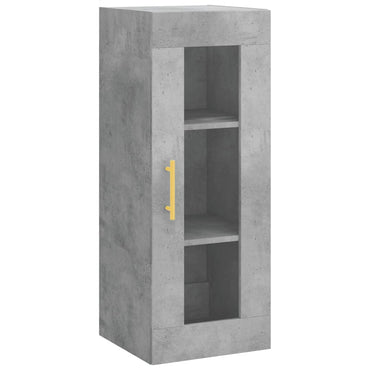 Wall Mounted Cabinet Concrete Grey 34.5x34x90 cm