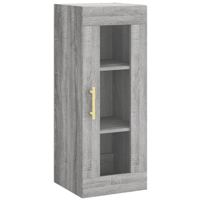 Wall Mounted Cabinet Grey Sonoma 34.5x34x90 cm