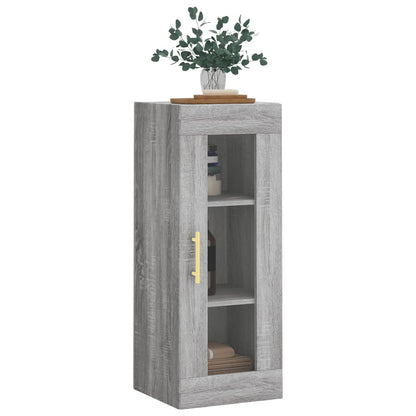 Wall Mounted Cabinet Grey Sonoma 34.5x34x90 cm