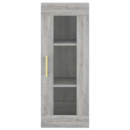 Wall Mounted Cabinet Grey Sonoma 34.5x34x90 cm