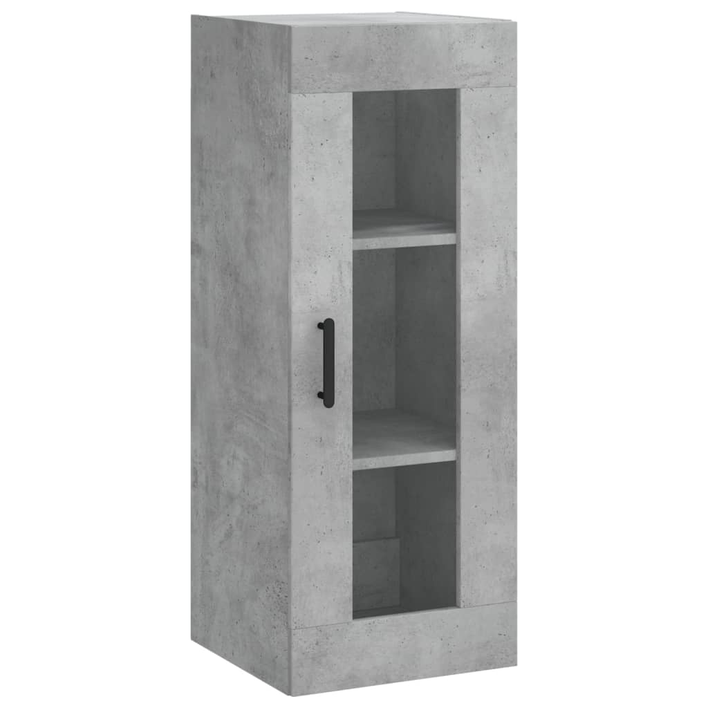 Wall Mounted Cabinet Concrete Grey 34.5x34x90 cm