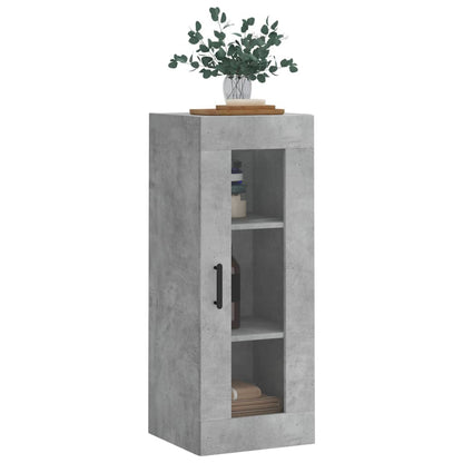 Wall Mounted Cabinet Concrete Grey 34.5x34x90 cm