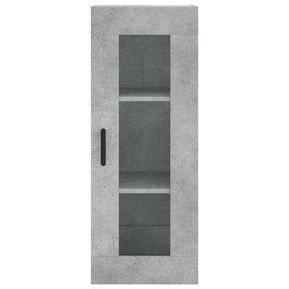 Wall Mounted Cabinet Concrete Grey 34.5x34x90 cm