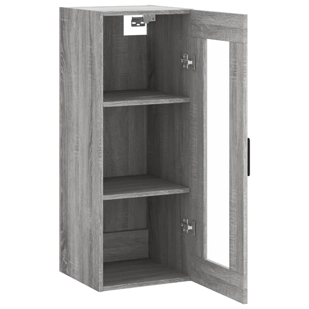 Wall Mounted Cabinet Grey Sonoma 34.5x34x90 cm