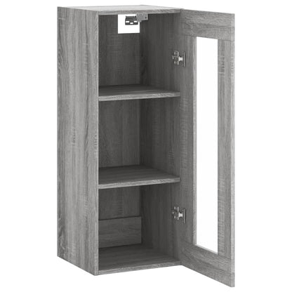 Wall Mounted Cabinet Grey Sonoma 34.5x34x90 cm