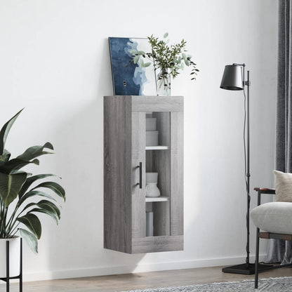 Wall Mounted Cabinet Grey Sonoma 34.5x34x90 cm