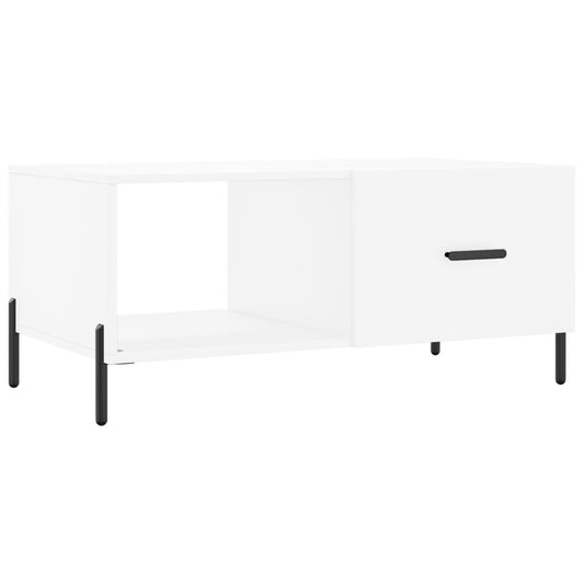 Coffee Table White 90x50x40 cm Engineered Wood