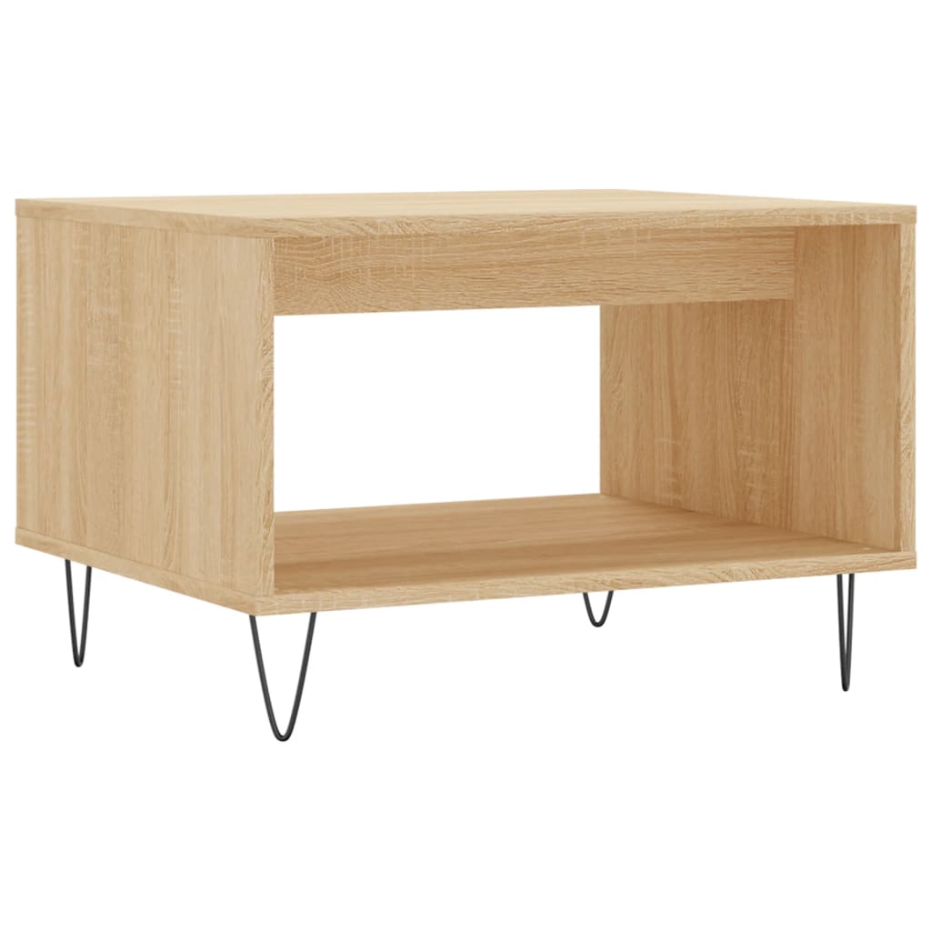 Coffee Table Sonoma Oak 60x50x40 cm Engineered Wood