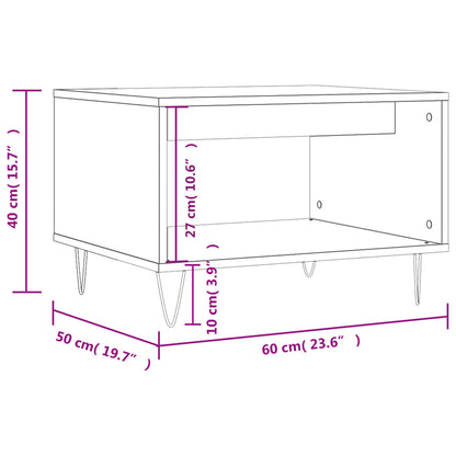 Coffee Table Sonoma Oak 60x50x40 cm Engineered Wood