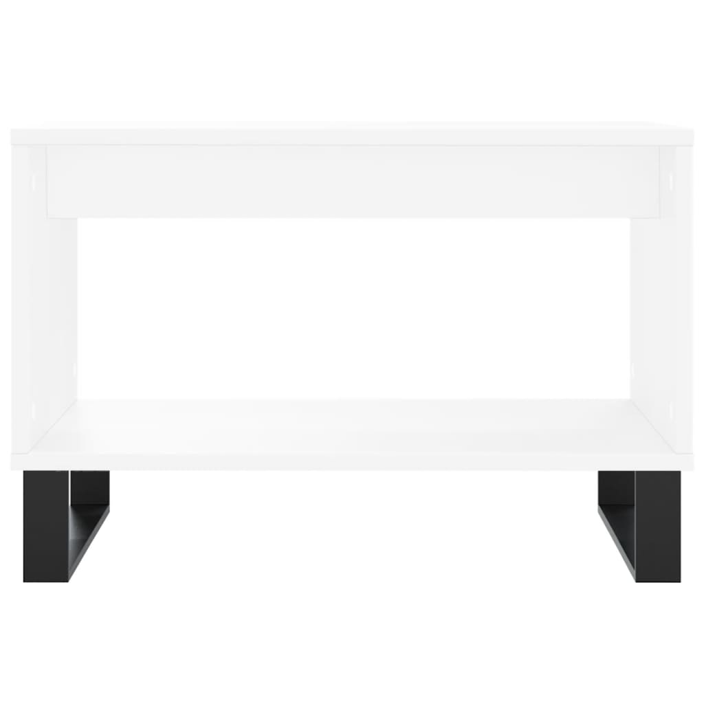 Coffee Table White 60x50x40 cm Engineered Wood