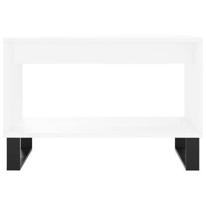 Coffee Table White 60x50x40 cm Engineered Wood