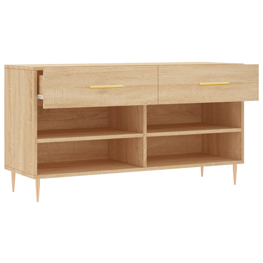 Shoe Bench Sonoma Oak 102x35x55 cm Engineered Wood