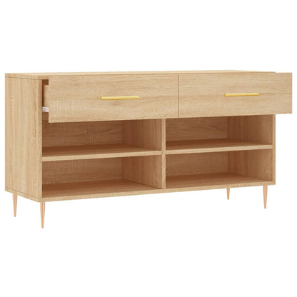 Shoe Bench Sonoma Oak 102x35x55 cm Engineered Wood
