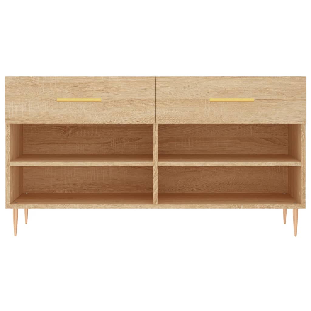 Shoe Bench Sonoma Oak 102x35x55 cm Engineered Wood