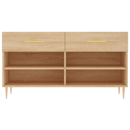 Shoe Bench Sonoma Oak 102x35x55 cm Engineered Wood