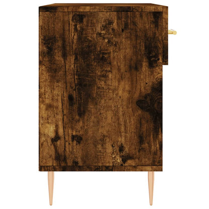 Shoe Bench Smoked Oak 102x35x55 cm Engineered Wood