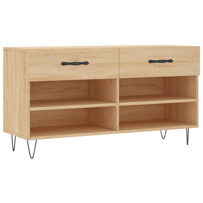 Shoe Bench Sonoma Oak 102x35x55 cm Engineered Wood