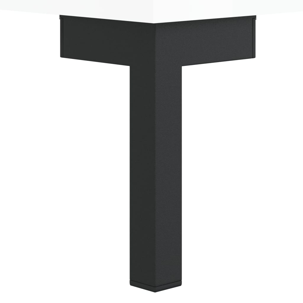 Shoe Bench High Gloss White 102x35x55 cm Engineered Wood