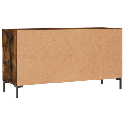 Shoe Bench Smoked Oak 102x35x55 cm Engineered Wood