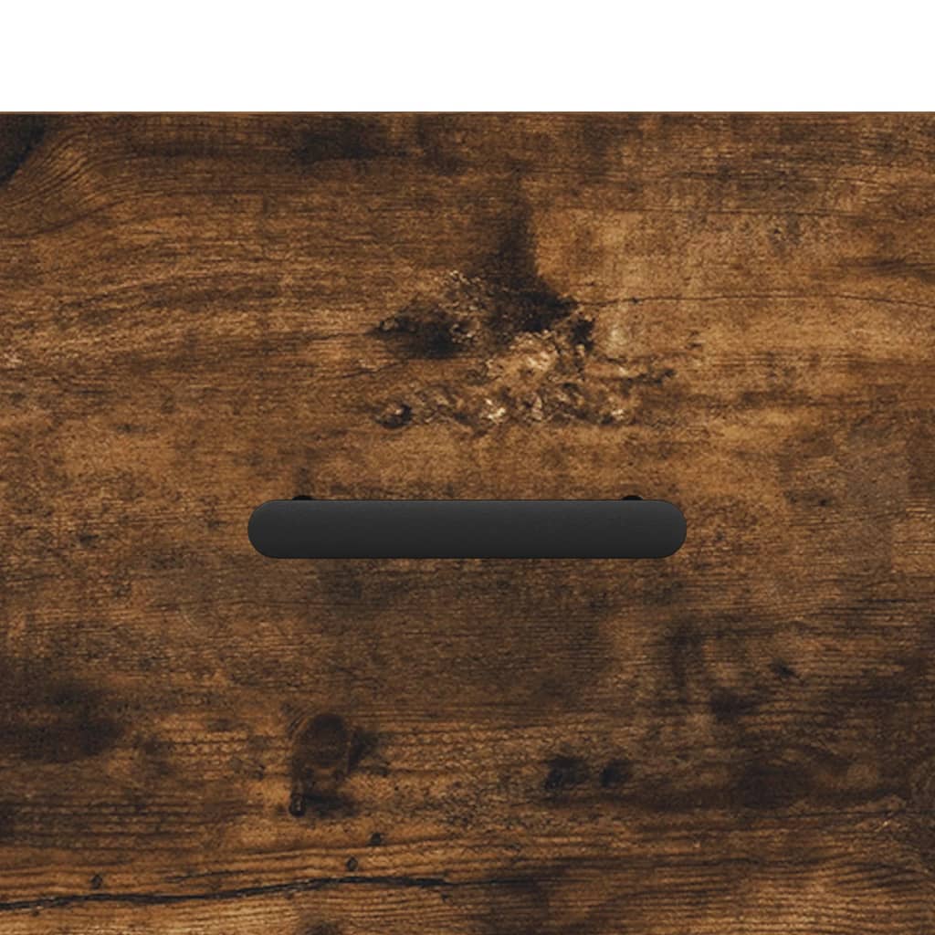 Shoe Bench Smoked Oak 102x35x55 cm Engineered Wood