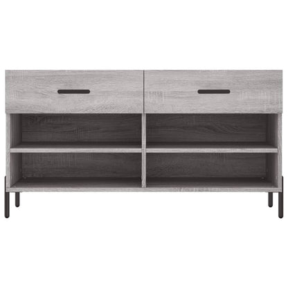 Shoe Bench Grey Sonoma 102x35x55 cm Engineered Wood