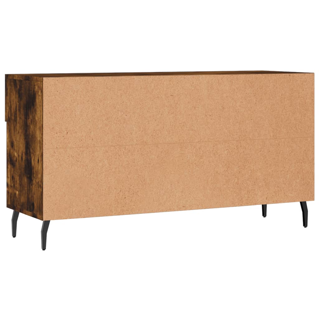 Shoe Bench Smoked Oak 102x35x55 cm Engineered Wood