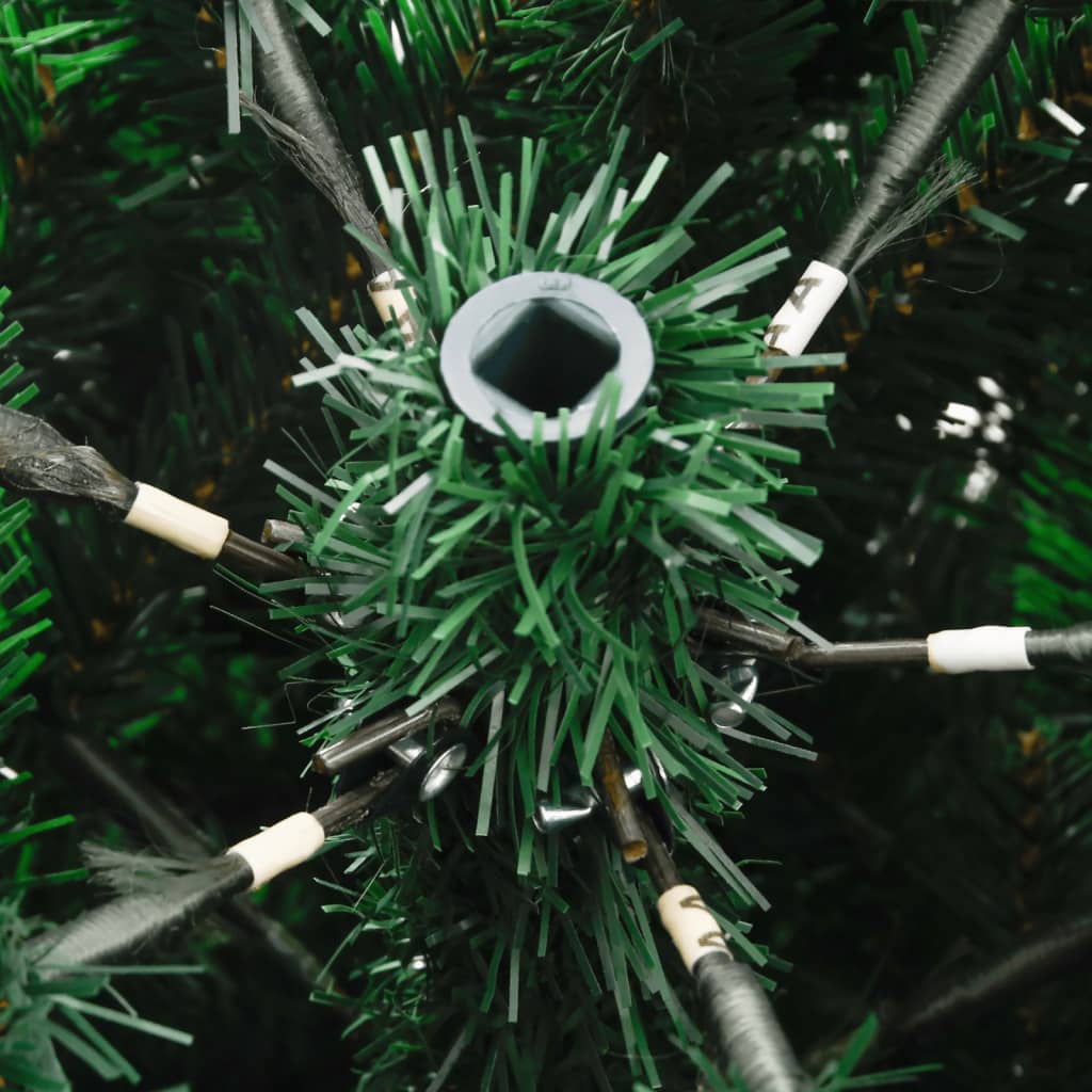 Artificial Hinged Christmas Tree Green PVC, PE, metal Medium