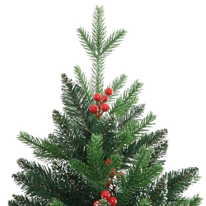 Artificial Hinged Christmas Tree Green PVC, PE, Metal Large