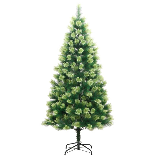 Artificial Hinged Christmas Tree Green PVC 82.7 in tall
