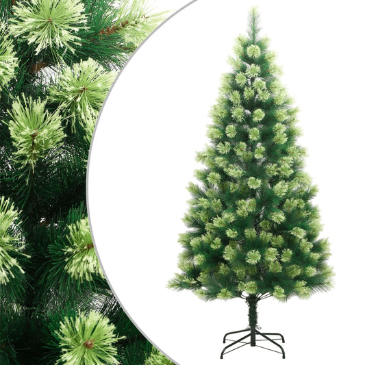 Artificial Hinged Christmas Tree Green PVC, Metal 94.5 in tall