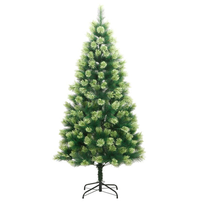 Artificial Hinged Christmas Tree Green PVC, Metal 94.5 in tall