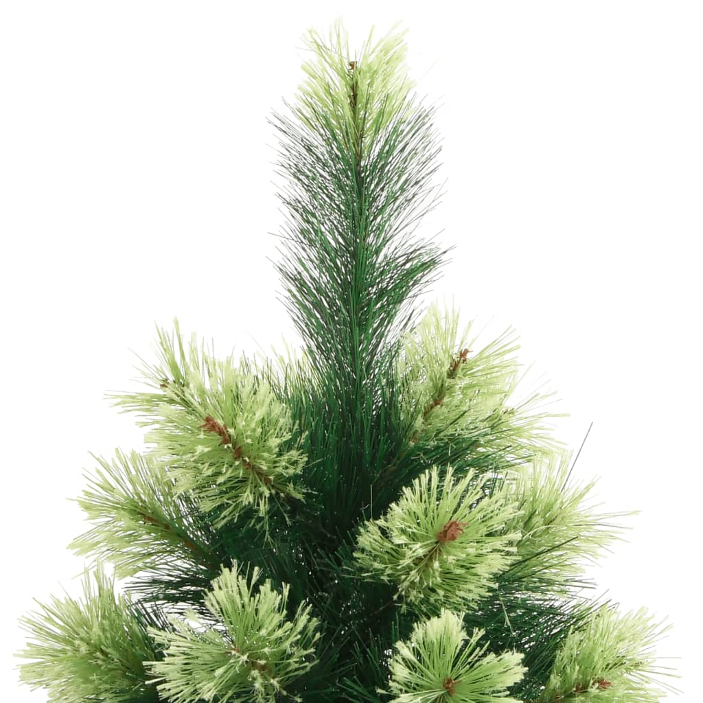 Artificial Hinged Christmas Tree Green PVC, Metal 94.5 in tall