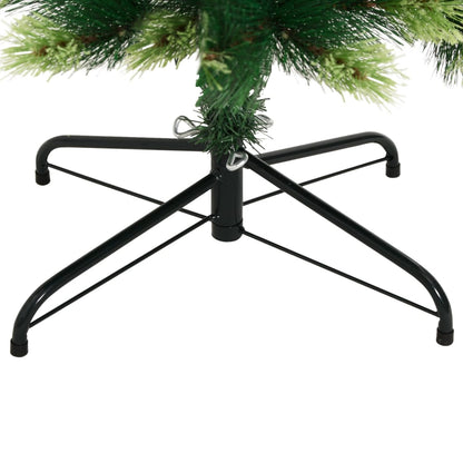 Artificial Hinged Christmas Tree Green PVC, Metal 94.5 in tall