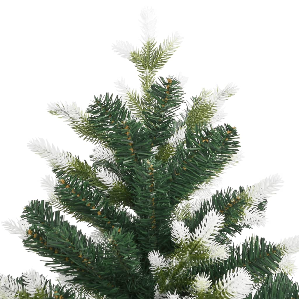 Artificial Hinged Christmas Tree with Flocked Snow 180 cm