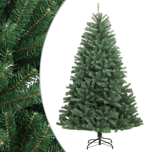 Artificial Hinged Christmas Tree Green PVC, metal 47.2 in